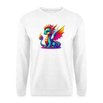 Drache - Unisex Pullover - Weiß - Vorne