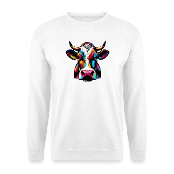 Vache - Sweat-shirt Unisexe - blanc - Devant