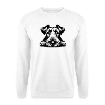 Irish Terrier Head with Paws - Unisex Sweatshirt - white - Front