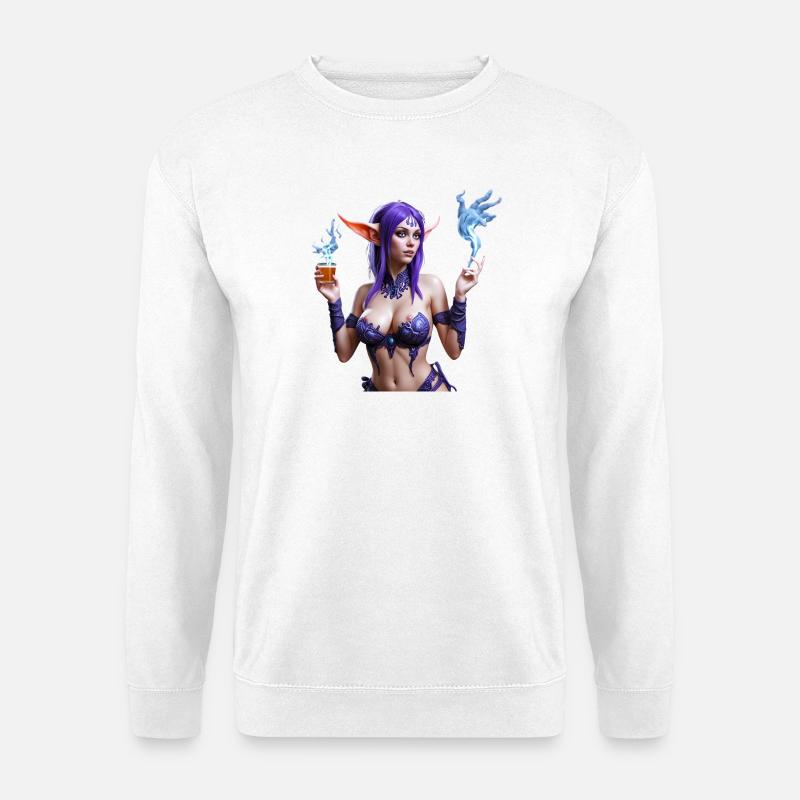 Psy Night Elves — Moon Haze - Unisex Pullover - Weiß