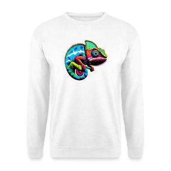 Caméléon - Sweat-shirt Unisexe - blanc - Devant