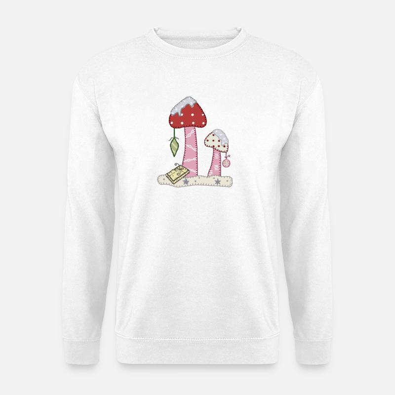 Weihnachtspilz - Unisex Pullover - Weiß