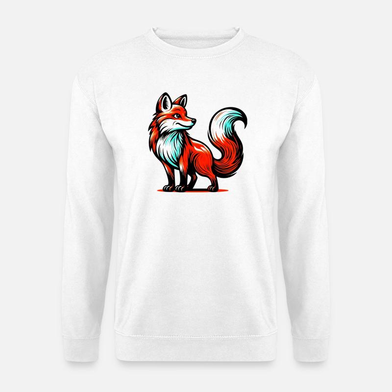 Fuchs - Unisex Pullover - Weiß