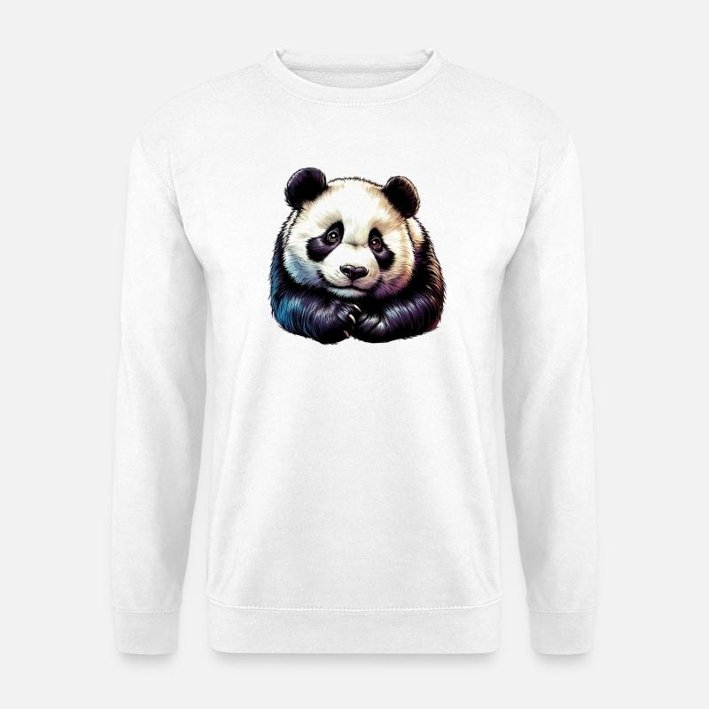 Panda - Unisex Pullover - Weiß