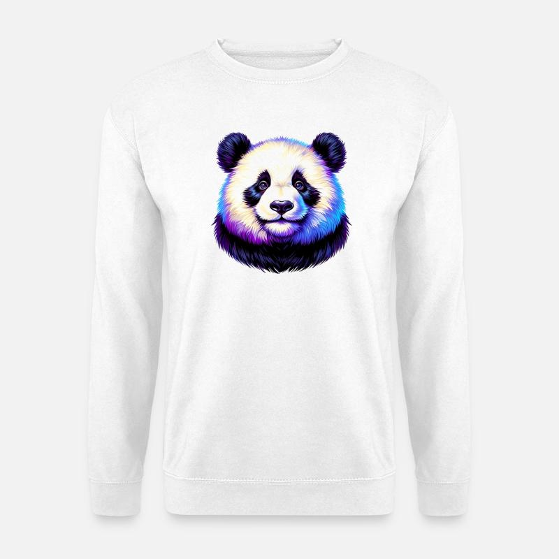 Panda - Unisex Pullover - Weiß