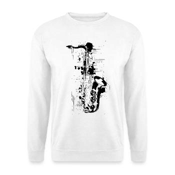 Saxophone - Unisex Sweatshirt - white - Front