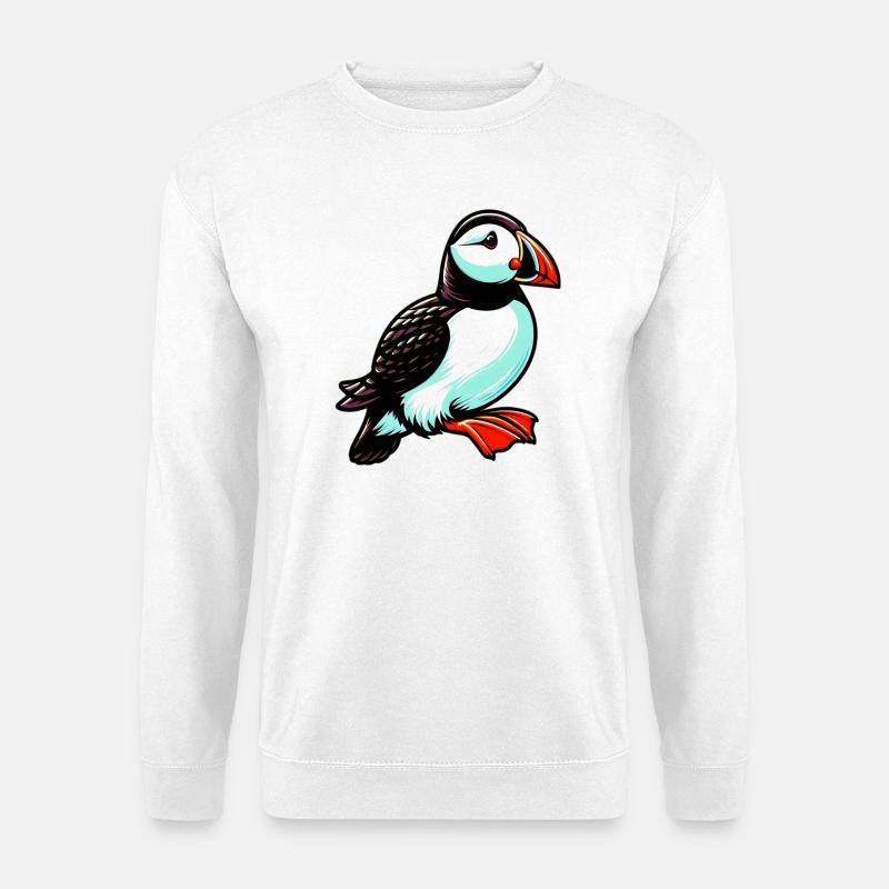 Papageitaucher - Unisex Pullover - Weiß