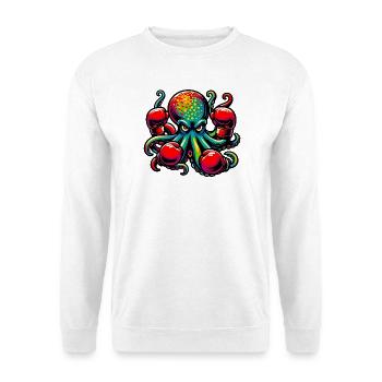 Krake - Unisex Pullover - Weiß - Vorne