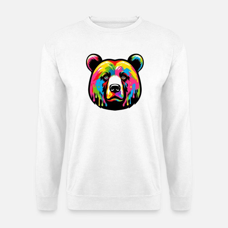 Bär - Unisex Pullover - Weiß