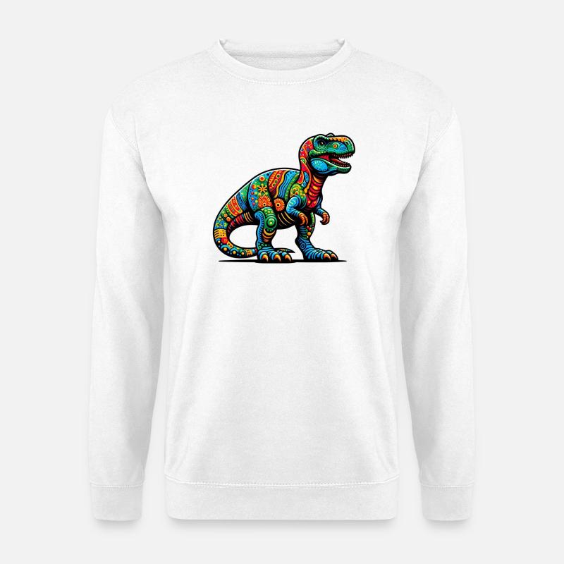 Dinosaurier - Unisex Pullover - Weiß