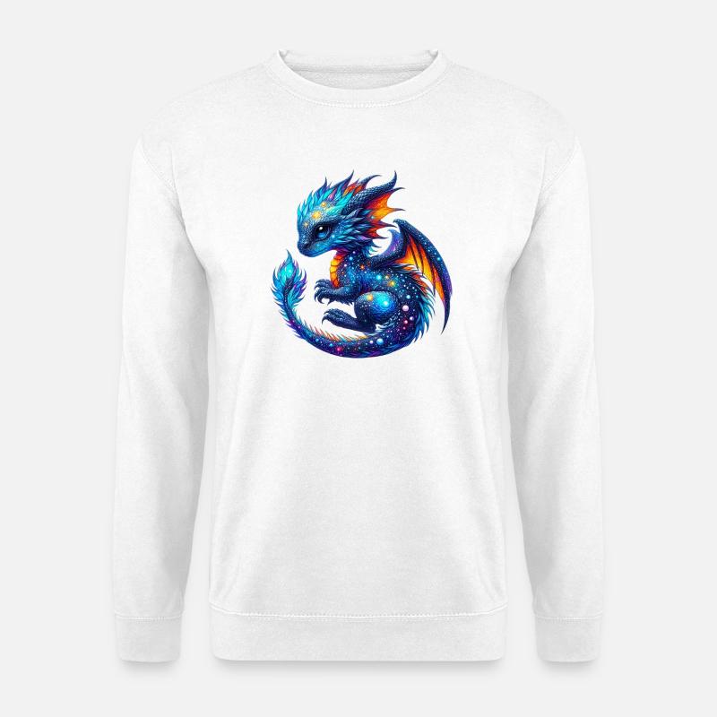 Drache - Unisex Pullover - Weiß