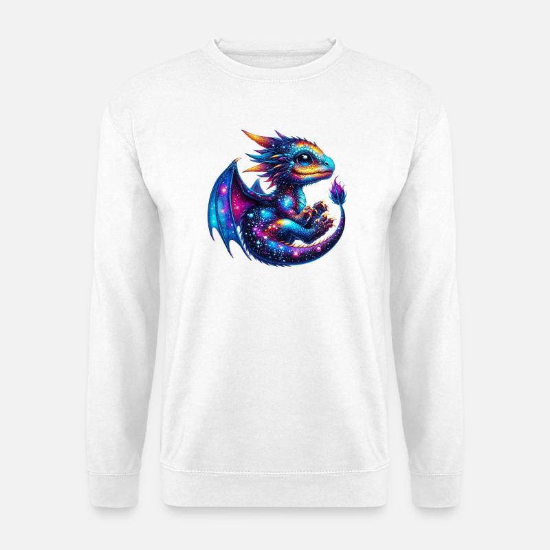 Drache - Unisex Pullover - Weiß
