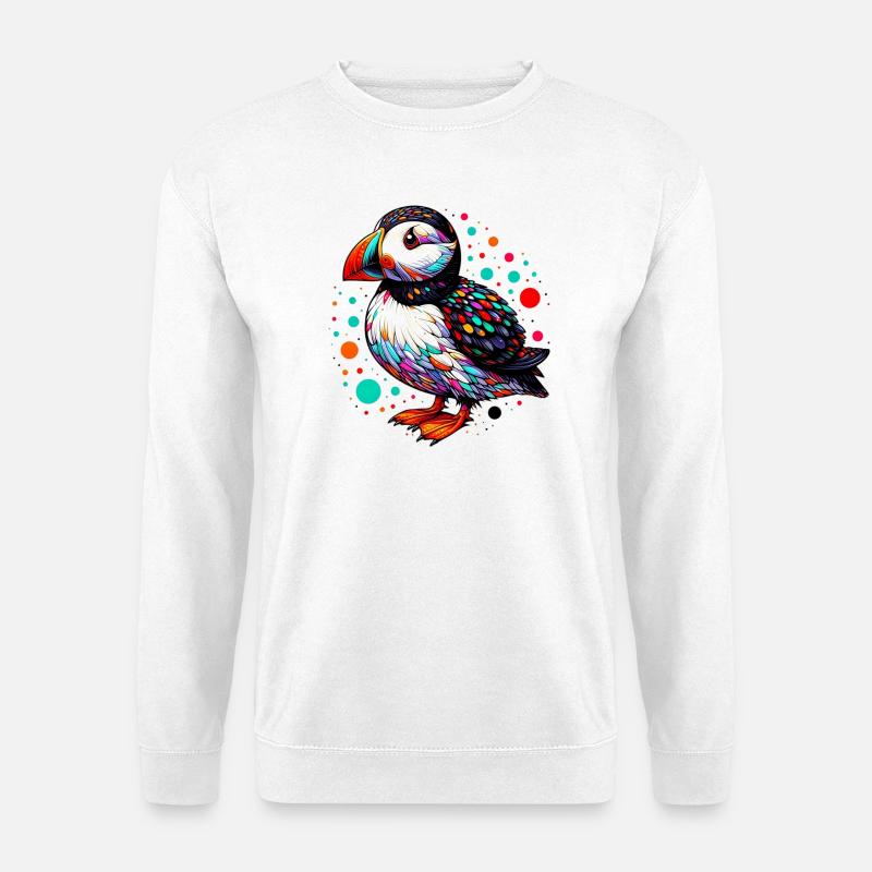 Papageitaucher - Unisex Pullover - Weiß