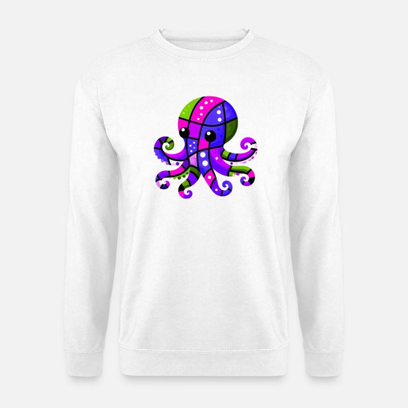 Krake - Unisex Pullover - Weiß