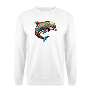 Delfin - Unisex Pullover - Weiß - Vorne