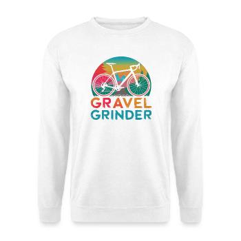 Gravel Grinder Bike Sunset - Unisex Pullover - Weiß - Vorne