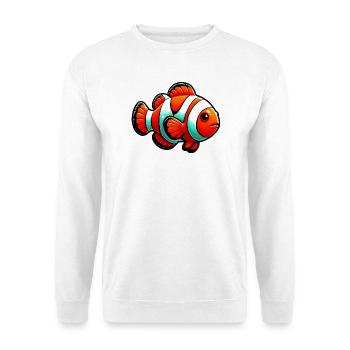 Clownfisch - Unisex Pullover - Weiß - Vorne