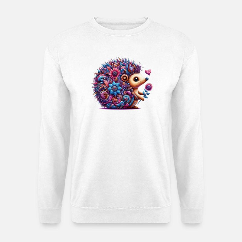 Hedgehog - Unisex Sweatshirt - white