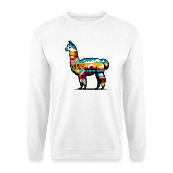 Alpaga - Sweat-shirt Unisexe - blanc - Devant