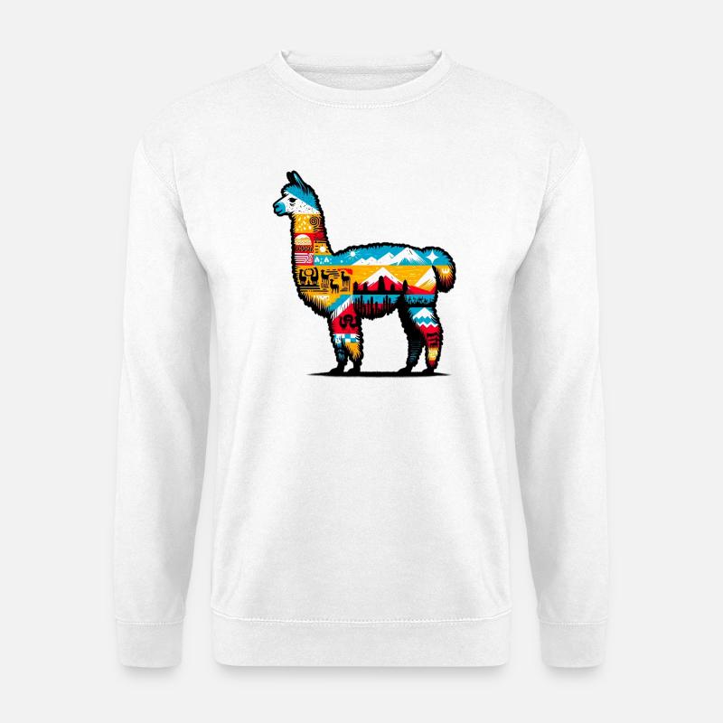 Alpaka - Unisex Pullover - Weiß