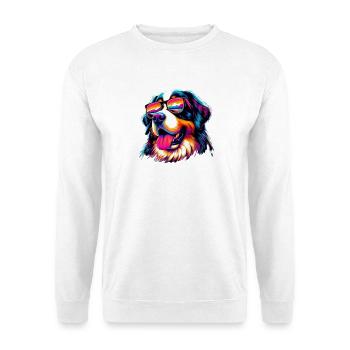 Bouvier bernois - Sweat-shirt Unisexe - blanc - Devant