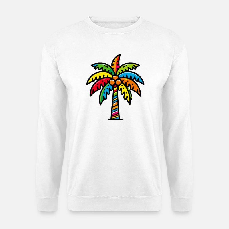 Palm tree - Unisex Sweatshirt - white