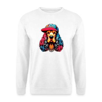 Chien - Sweat-shirt Unisexe - blanc - Devant