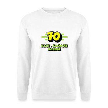 Haut-Saônois râleur - Sweat-shirt Unisexe - blanc - Devant