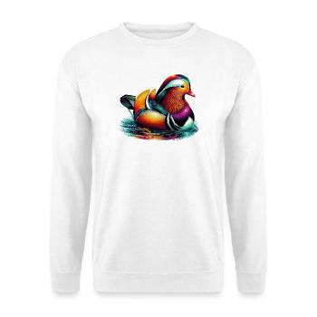 Mandarin duck - Unisex Sweatshirt - white - Front