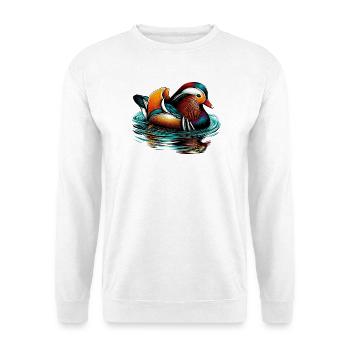 Mandarin duck - Unisex Sweatshirt - white - Front