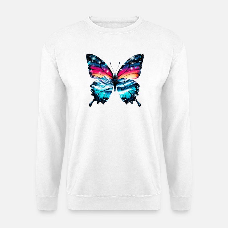 Schmetterling - Unisex Pullover - Weiß