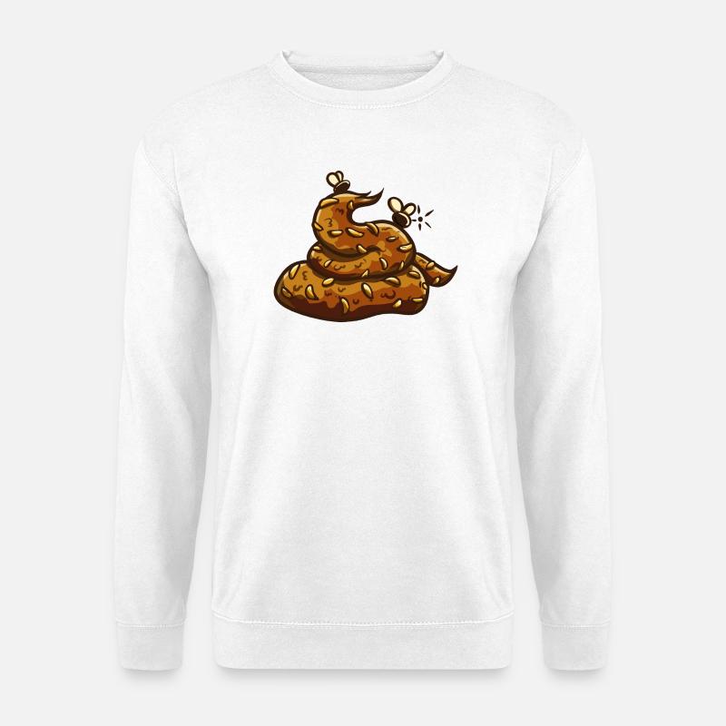 Kackehaufen Uahaha! - Unisex Pullover - Weiß