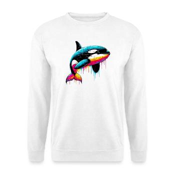 Killer whale - Unisex Sweatshirt - white - Front