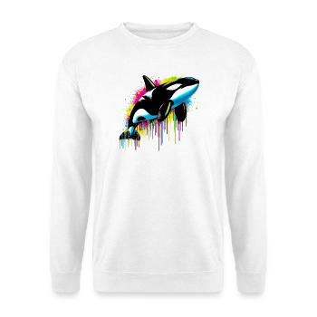 Killer whale - Unisex Sweatshirt - white - Front
