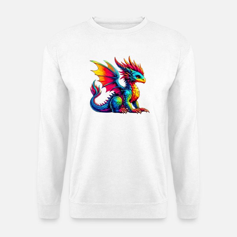 Drache - Unisex Pullover - Weiß