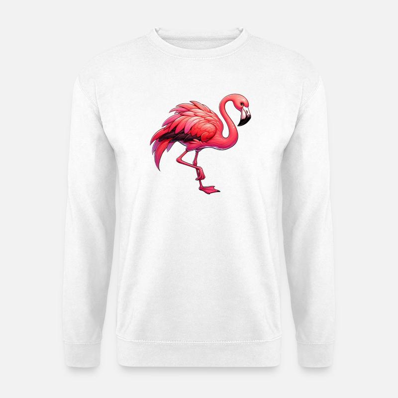 Flamingo - Unisex Sweatshirt - white