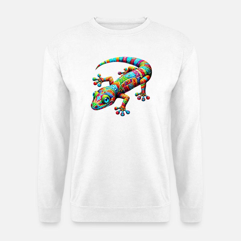 Gecko - Unisex Pullover - Weiß