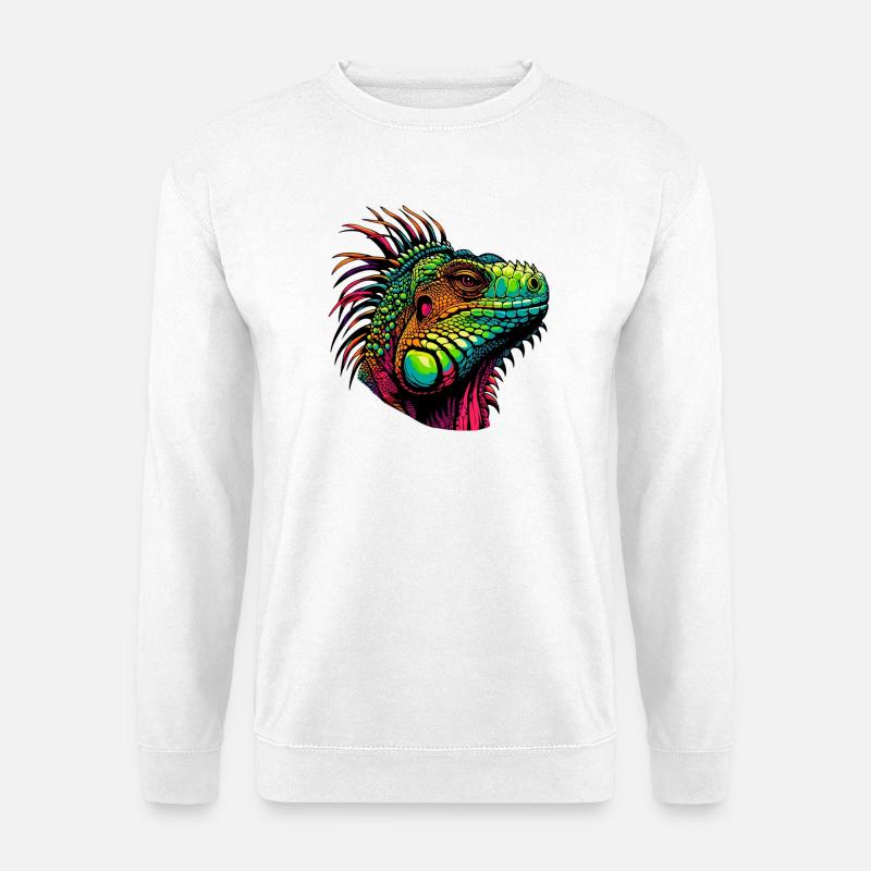 Leguan - Unisex Pullover - Weiß