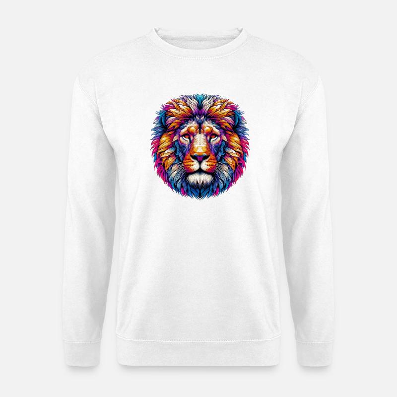 Löwe - Unisex Pullover - Weiß