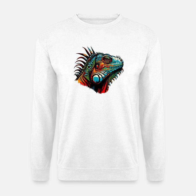 Leguan - Unisex Pullover - Weiß