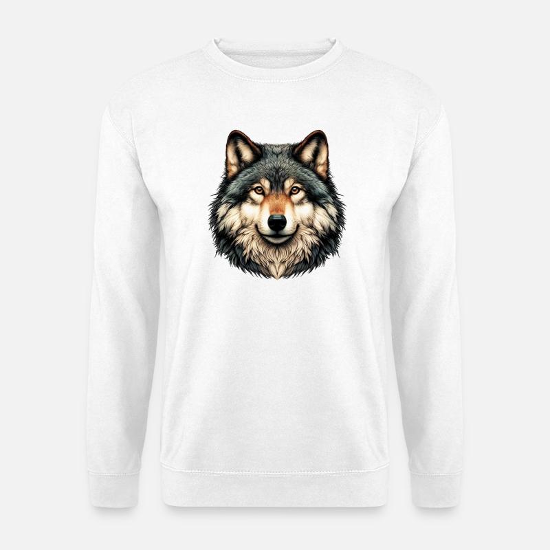 Wolf - Unisex Sweatshirt - white