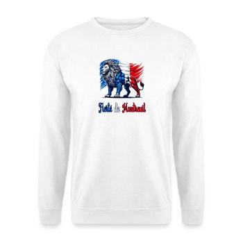 La fierté du design du drapeau de Montreuil - Sweat-shirt Unisexe - blanc - Devant