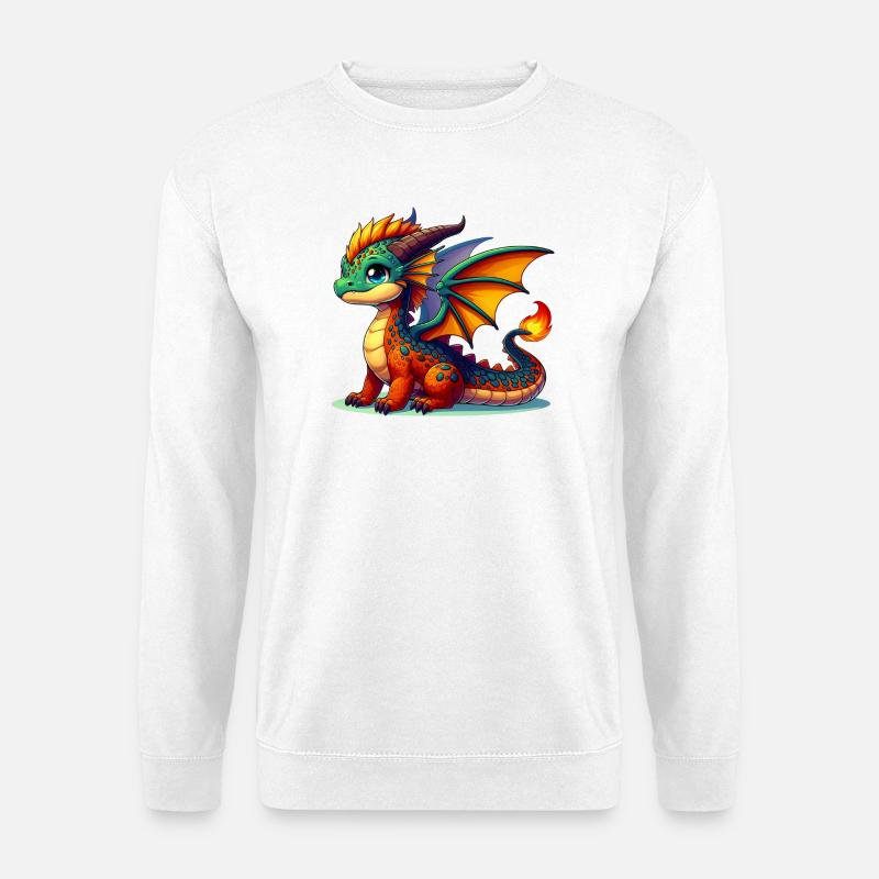Drache - Unisex Pullover - Weiß