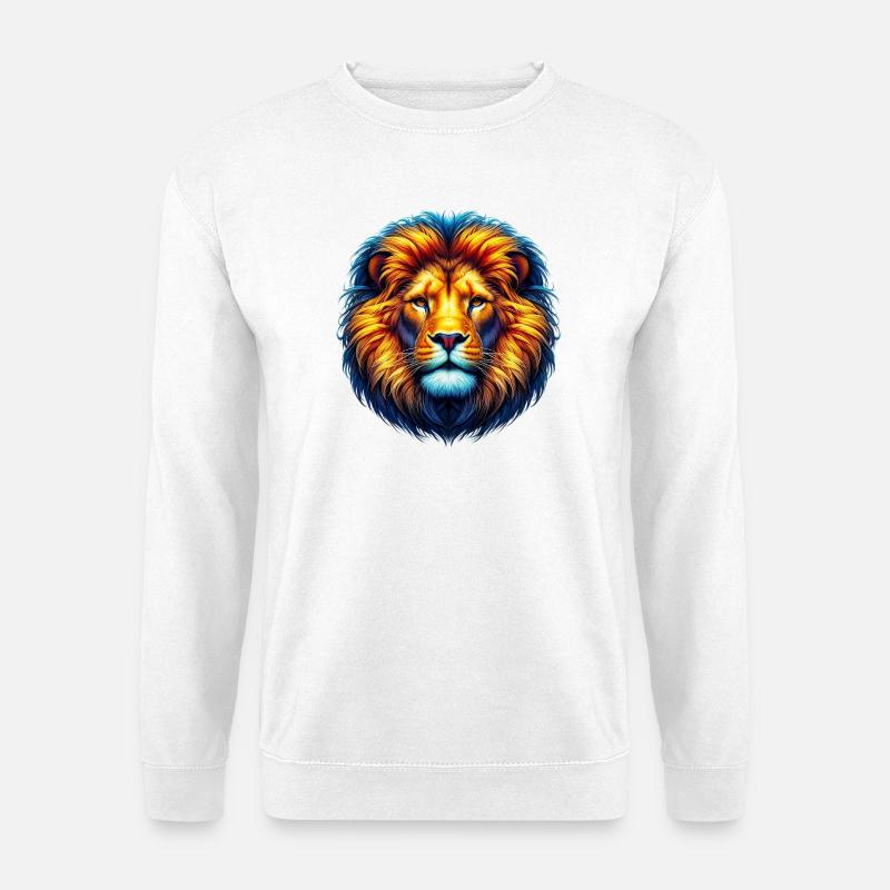 Löwe - Unisex Pullover - Weiß
