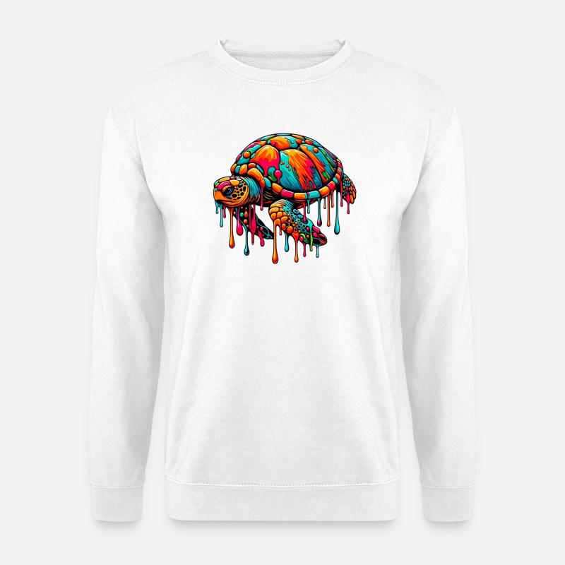 Schildkröte - Unisex Pullover - Weiß