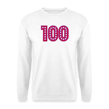100. 100 YEARS. 100th ANNIVERSARY. BIRTHDAY 100 - Unisex Sweatshirt - white - Front