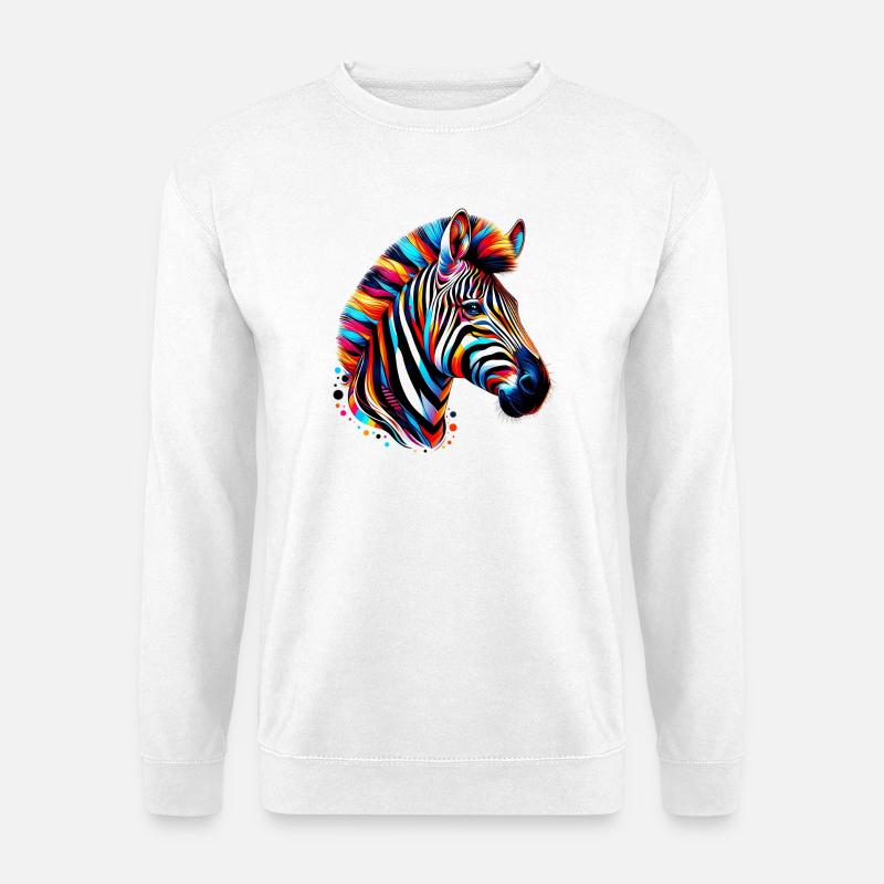 Zebra - Unisex Pullover - Weiß
