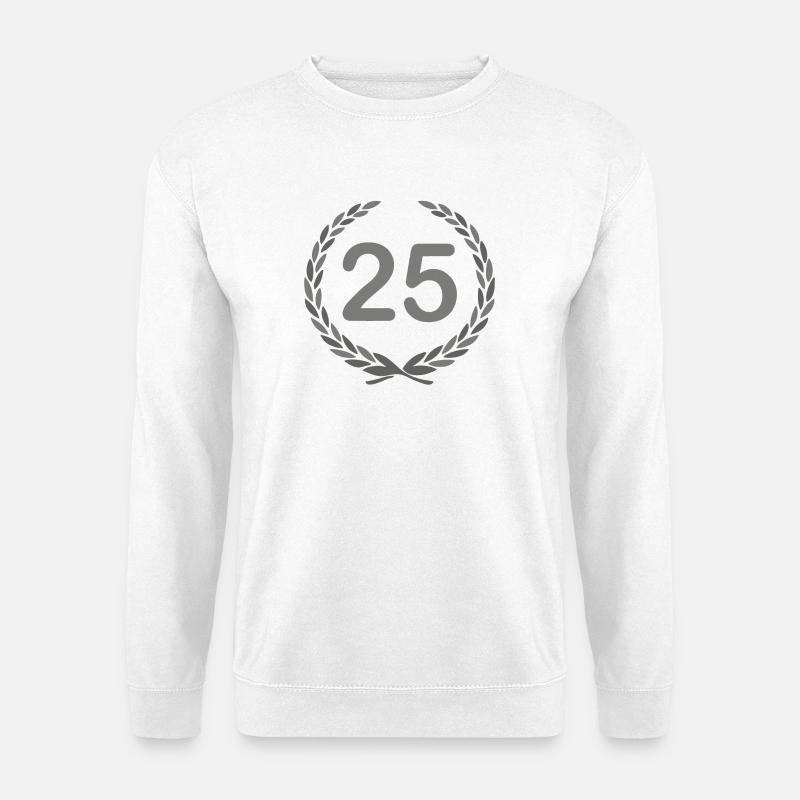 25th Anniversary Laurel Wreath 25 Years ---------------- - Unisex Sweatshirt - white