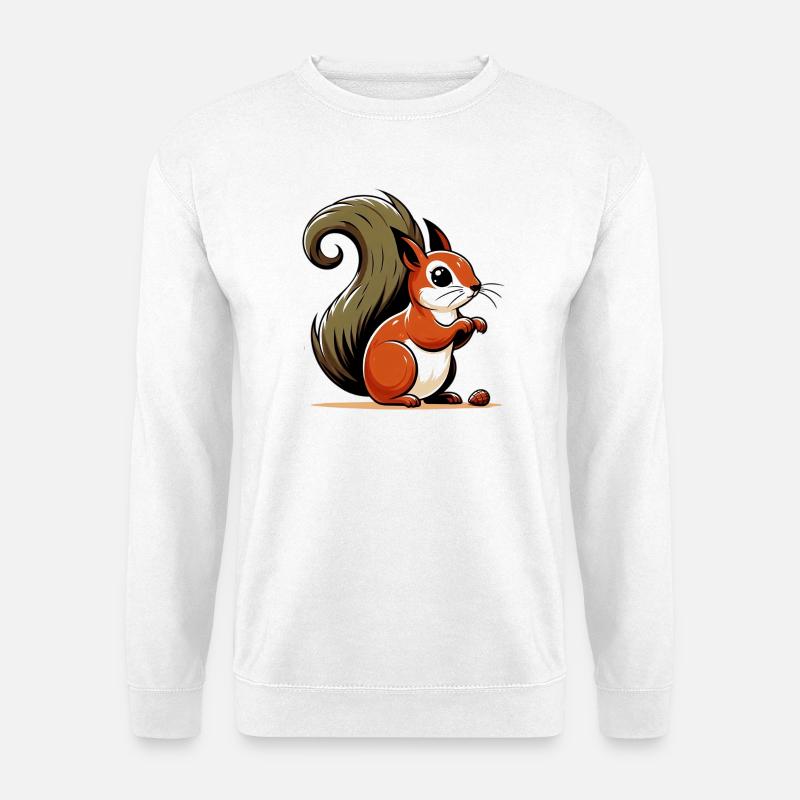 Eichhörnchen - Unisex Pullover - Weiß
