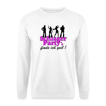 Schlager Party, Schlager Musik, I find it cool - Unisex Sweatshirt - white - Front